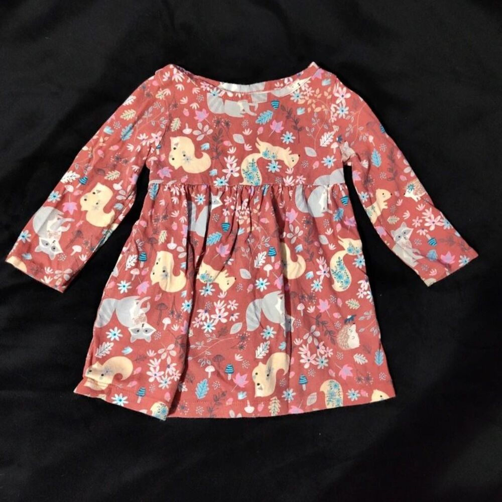 Wonder Nation Dress 100% Cotton Baby Girls 12 mos